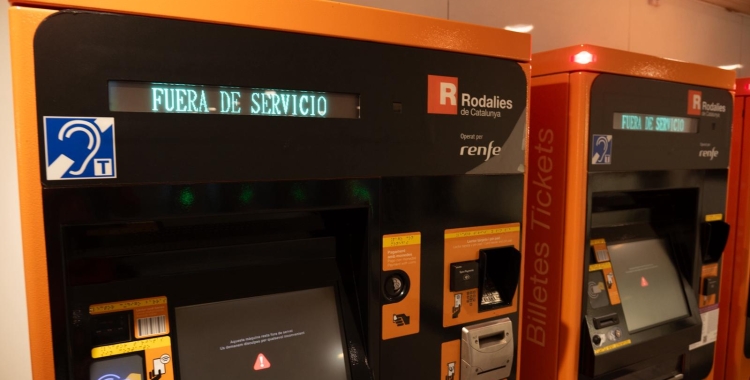 Les màquines expenedores de Rodalies, fora de servei | Roger Benet