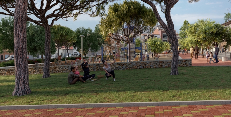 Imatge de com quedarà la futura plaça Granada | Ajuntament de Sabadell