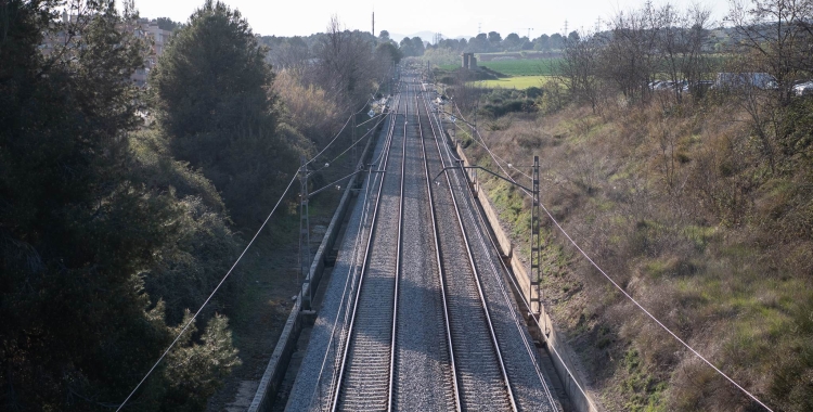 Imatge d'arxiu d'una via de Renfe al seu pas per Sabadell | Roger Benet (RàdioSabadell)