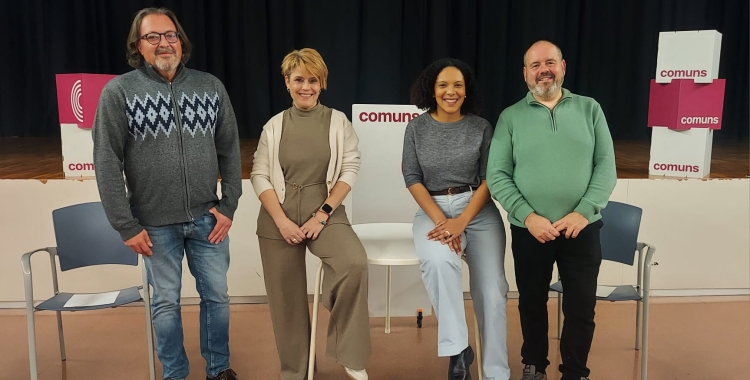 D'esquerra a dreta: Joan Carles Torres, Gemma Montero, Viviane Ogou i Joan Mena