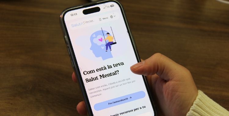 Una imatge de l'aplicació en un telèfon mòbil | Taulí