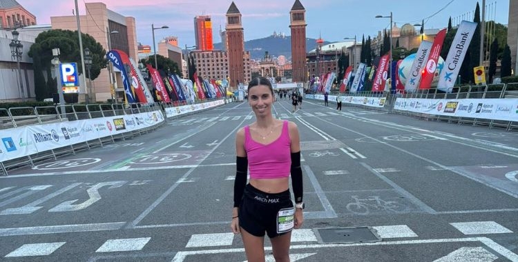 Glòria Espunyes a la Marató de Barcelona | Cedida