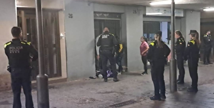 La Policia Municipal durant les actuacions