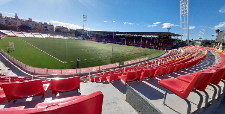 L'Estadi Olímpic de Terrassa, on es va produir la detenció