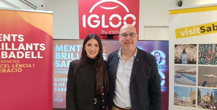 La regidora Sílvia Garcia i l'agent immobiliari Josep Marin | RàdioSabadell