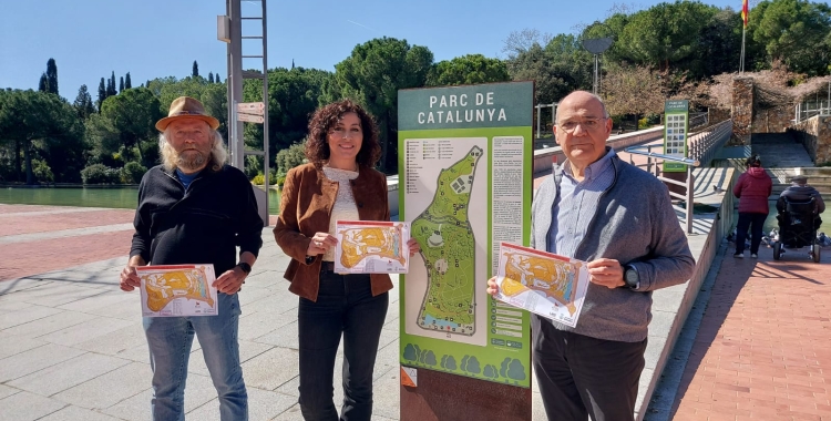 D'esquerra a dreta: Ricard Masferrer, Montse González i Josep Maria Manyosa