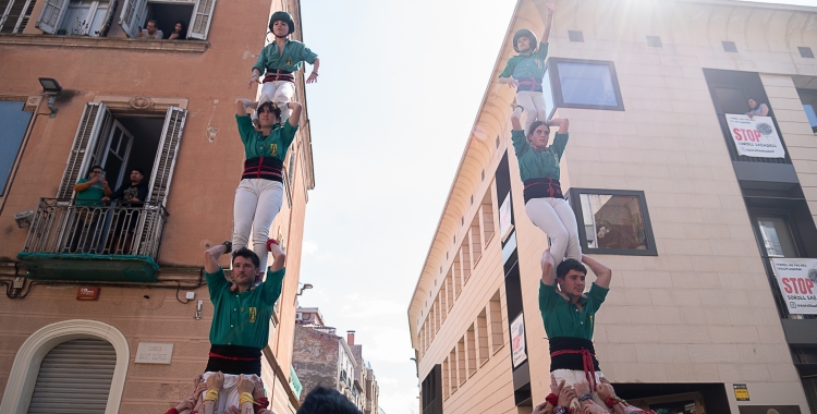 Els Saballuts durant la Diada del Tèxtil