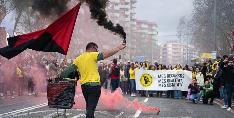 Moment de la manifestació 