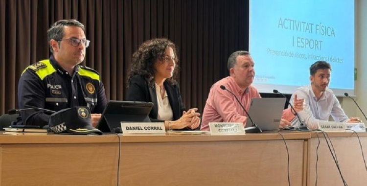 Policia Municipal, Mossos i Federació Catalana de Futbol van formar part de la sessió | Ajuntament