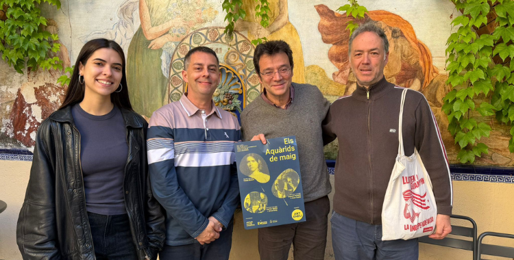 Clara Bosch, Carles de la Rosa, Eloi Moya i Carles Belda a la roda de premsa | Mireia Sans