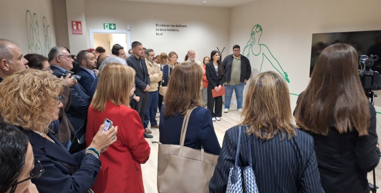 Un dels moments de la inauguració de l'Espai AECC Vallès Occidental | Cedida