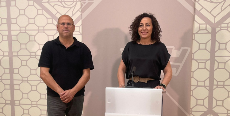 La tinenta d'alcaldessa Montse González i el regidor de Desenvolupament Econòmic Antonio Rodríguez Galián