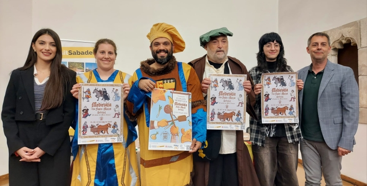 Els organitzadors de Medievàlia durant la presentació de la fira