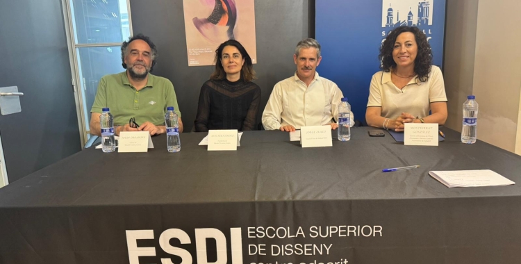 Jordi Obradors, Eva Fernández, Jorge Zuazo i Montse González en la roda de premsa| Anna Clarà