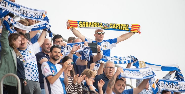 Afició Sabadell fora de casa