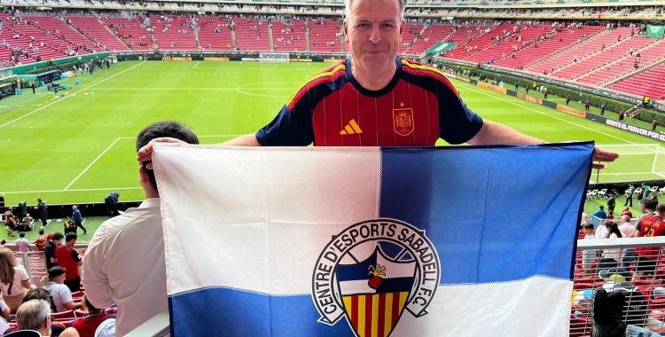 José Antonio Santiago la passada matinada a l'Estadi Guadalajara | Cedida