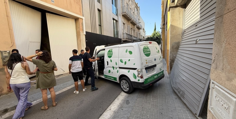 Moment de l'impacte al Carrer de San Pau | Cedida