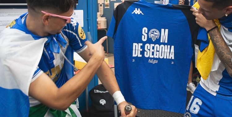 Miguelete i Godoy, deixant clar que el Sabadell és nou equip de Segona | Roger Benet