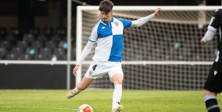 García-Die a Cartagonova, durant el Cartagena-Sabadell | Roger Benet