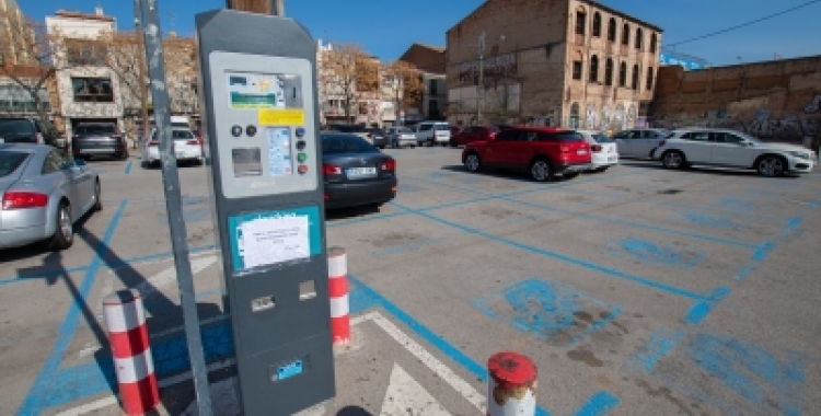 Parking zona blava