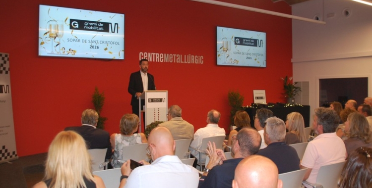 Jaume Llop en un acte del Gremi de Mobilitat | Cedida