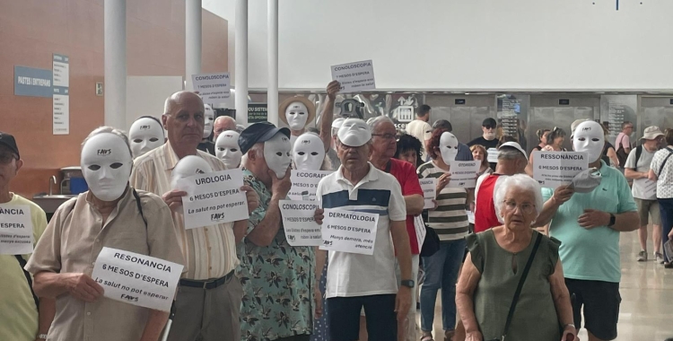 Protesta de la FAVS al Parc Taulí
