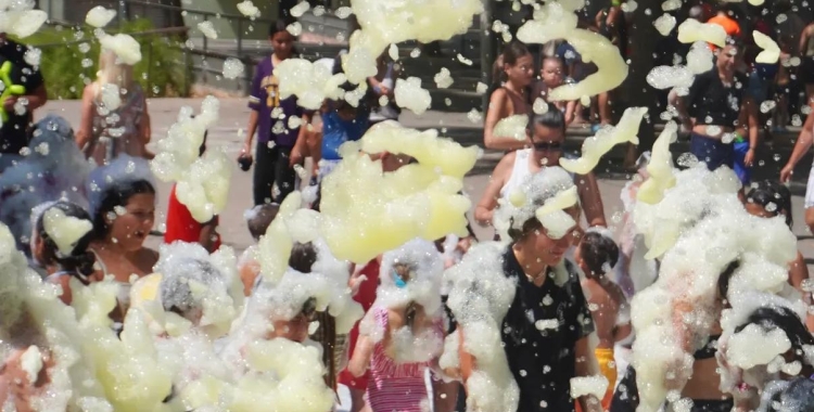 La festa de l'escuma és un dels moments més esperats 