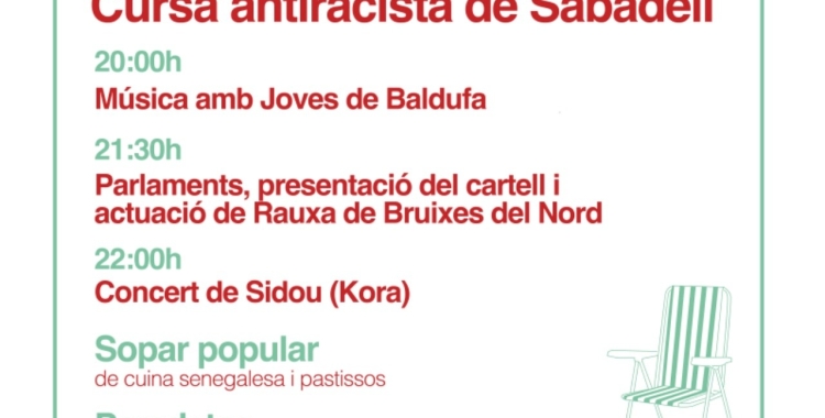 Cartell Primera Cursa Antiracista