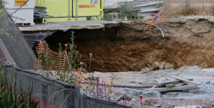 Esfondrament entre Montcada i Reixac i Sant Andreu