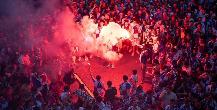 Celebració ascens Sabadell Sant Roc