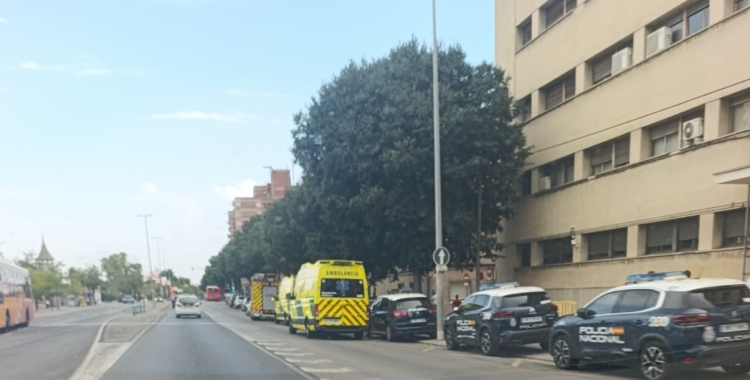 Ambulàncies en el punt de l'accident | Cedida