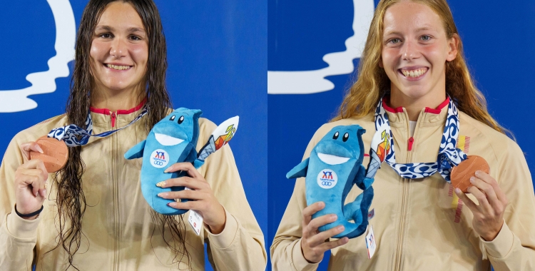 Campabadal i González lluint les seves medalles de bronze | COE