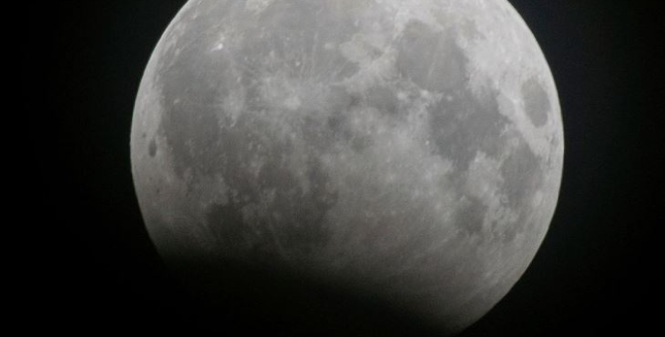 Eclipsi lunar. Foto de RTVE.