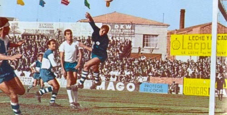 Imatge d'un Sabadell-Zaragoza de Copa jugat el mateix mes de maig de 1966 | Rebote