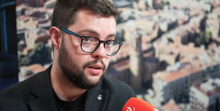 Eloi Cortés en una entrevista a RàdioSabadell