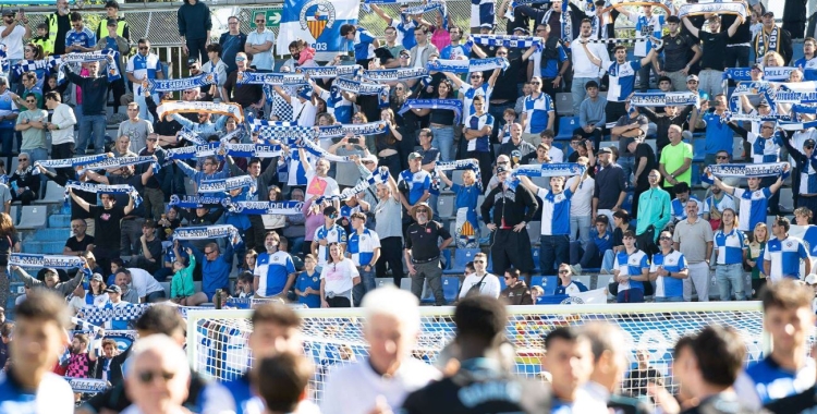 Afició arlequinada contra el Tenerife | Roger Benet