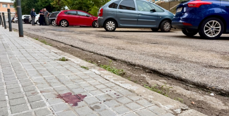 Rastre de sang a la zona del tiroteig