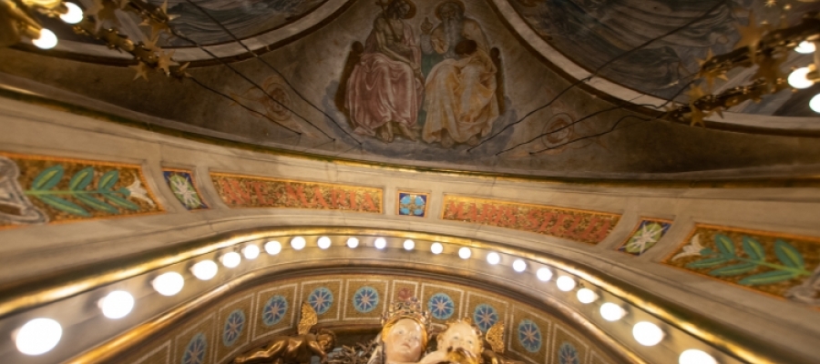 Detall dels frescos de La Salut, un patrimoni del Bisbat | Roger Benet