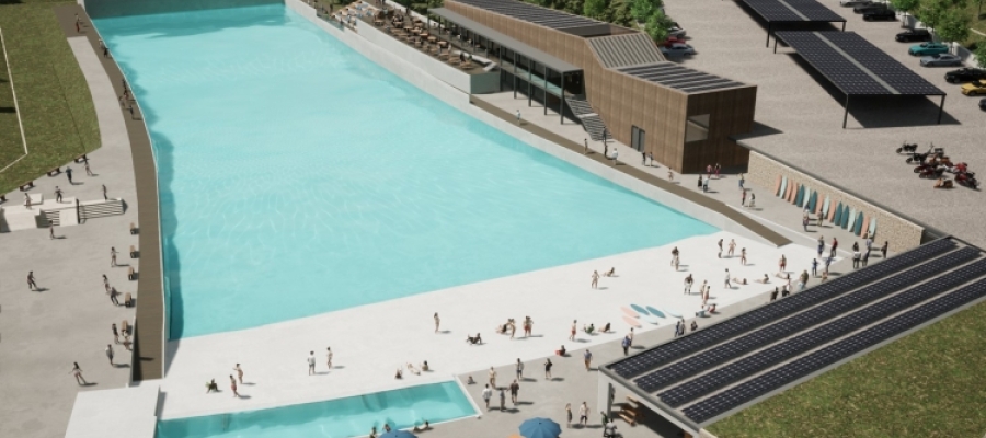 Imatge de la futura piscina d'onades/ Cedida