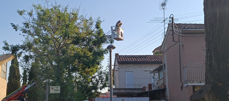 Els Bombers en el lloc dels fets