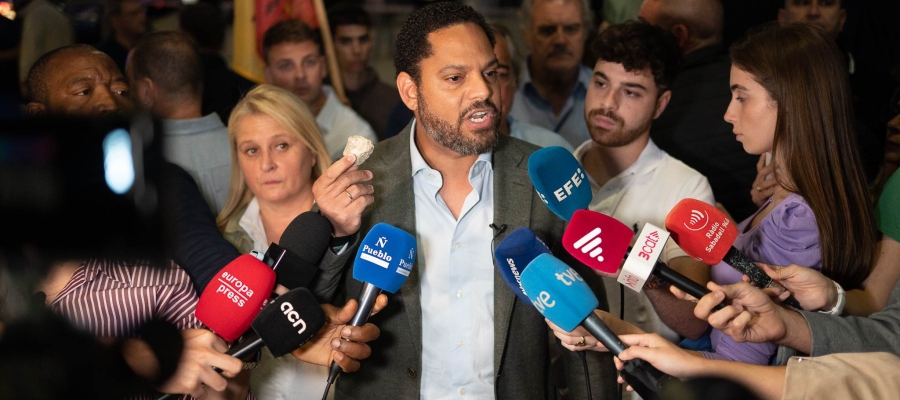 Ignacio Garriga durant el seu discurs a Sabadell