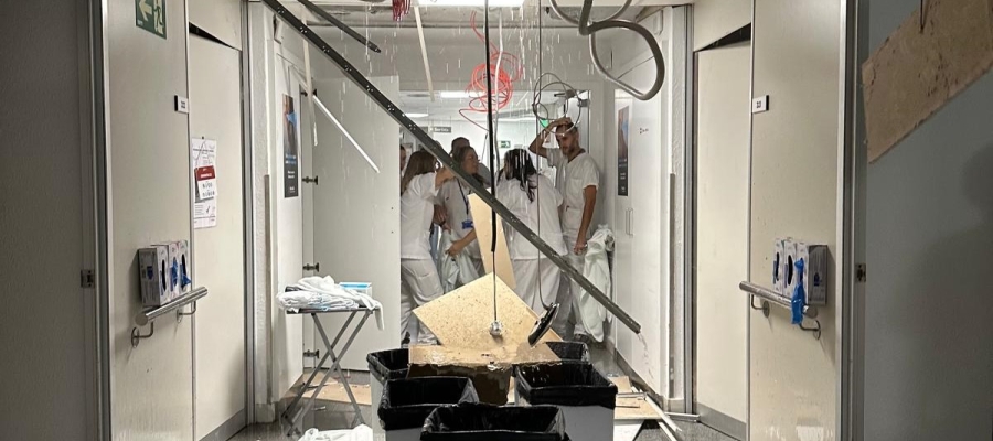 Les plaques que han caigut aquest matí | Cedida