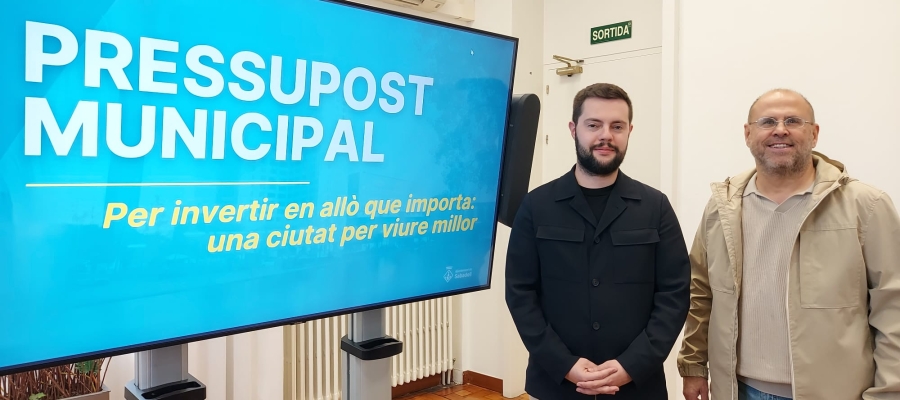 Eloi cortés, portaveu del govern i Antonio Rodríguez Galián, regidor de Serveis Econòmics | Roger Benet