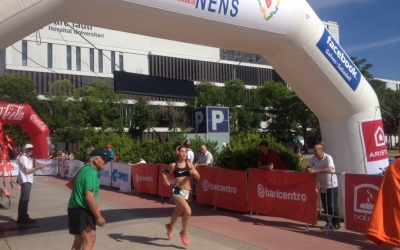 Línia de meta de la cursa. Foto: Ràdio Sabadell