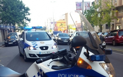 Imatge del segon accident al carrer Alfons Sala. Foto: Policia Municiapal