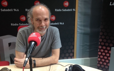 Jordi Fité durant l'entrevista del Desperta Sabadell. Foto: Raquel Garcia