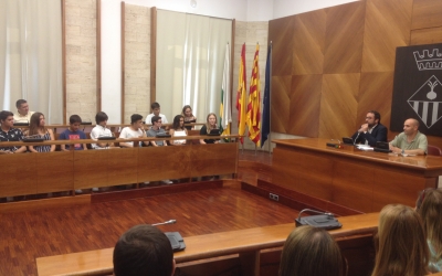 Recepció dels alumnes de Sabadell amb millors notes de la selectivitat. 