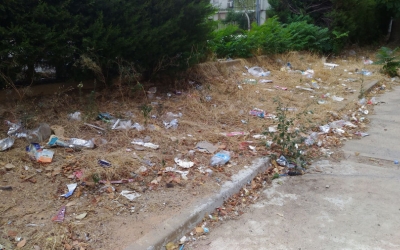 El veïnat de Merinals denuncien l'estat de deixadesa i brutícia del barri