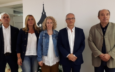 Els regidors del PDECAT i la presidenta de la formació a Sabadell/ Karen Madrid