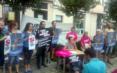 Els membres de la campanya han presentat aquesta tarda el seu programa d'actes/ Cedida